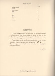 New English Measures forward and contents